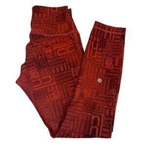 Lululemon Wunder Train Contour Fit High-Rise Tight 25" Lululemon Ombre Red Multi